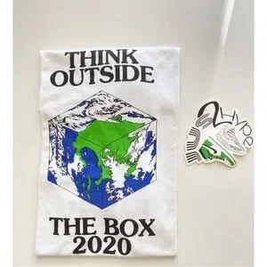 Tシャツ・カットソー Virgil Abloh Canary Yellow x Think Outside the Box T-Shirt Virgil Abloh Canary Yellow x Think Outside the Box T-Shirt